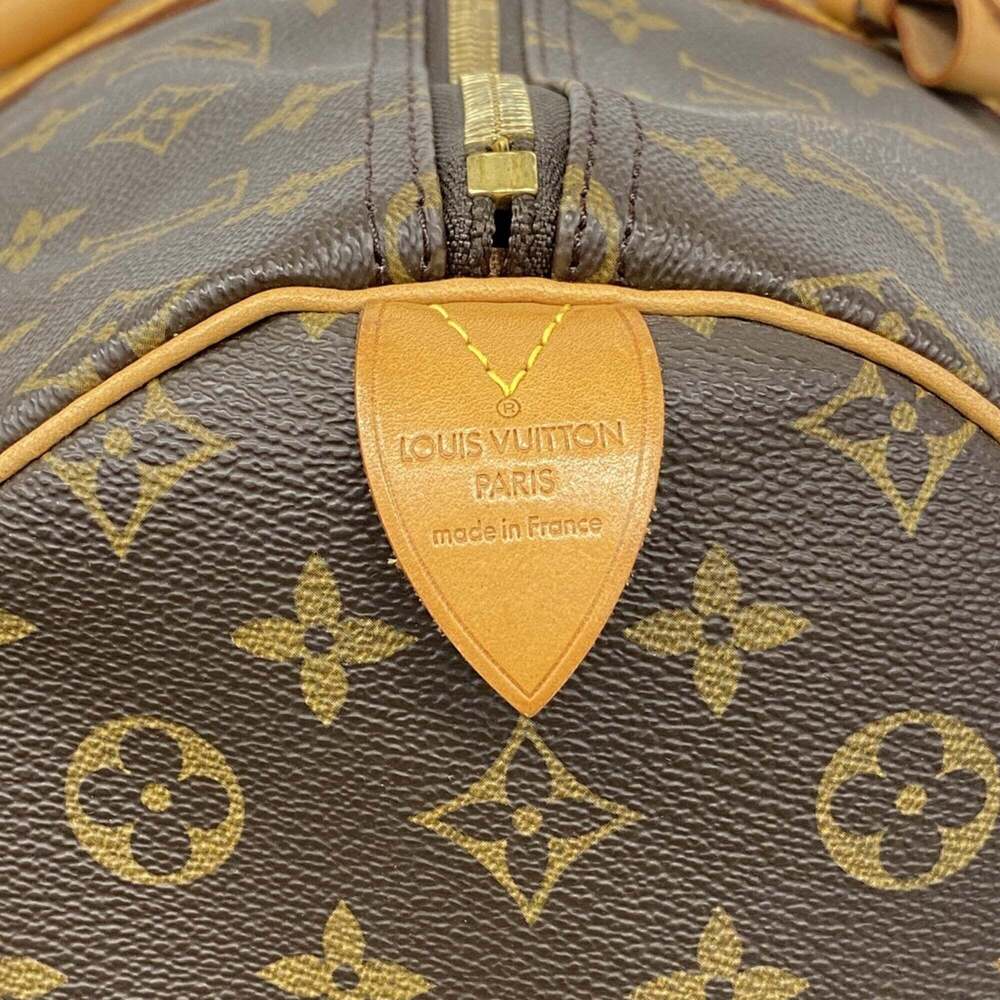 LOUIS VUITTON Brown Monogram Keepall 55 Boston Bag - Picture 5 of 11